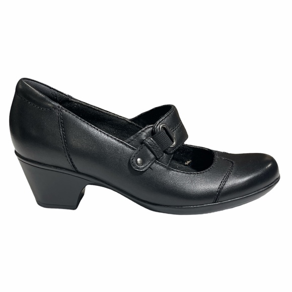 Clarks Leather Slip-on Mary Janes Ingalls Siene 5.5M 0482 - Picture 10 of 13